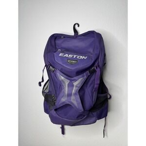 Easton Ghost Softball Bat Backpack Purple Gear Bag Cleat Hooks & Helmet Pocket